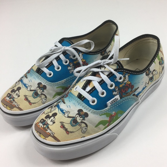 SOLD-Vans X Disney Mickey & Minnie Mouse Aloha 7.5 - Picture 2 of 8